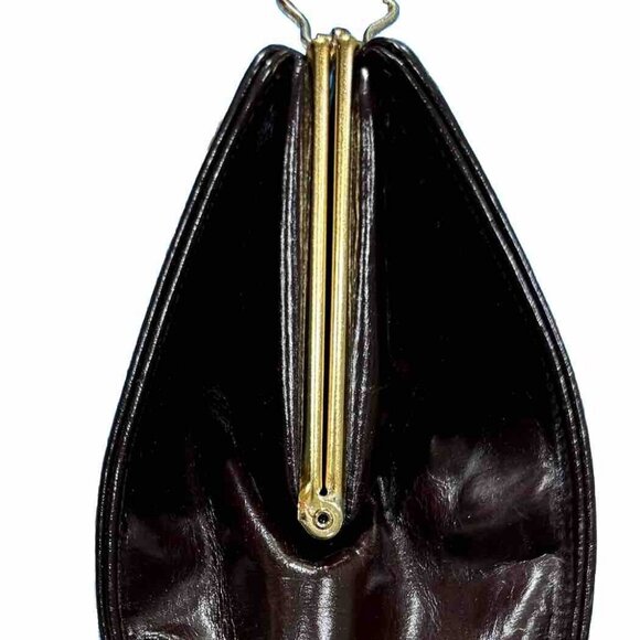 VTG James Florsheim London for Woodward and Lothrop Brown Leather Tailored Purse - Picture 3 of 15